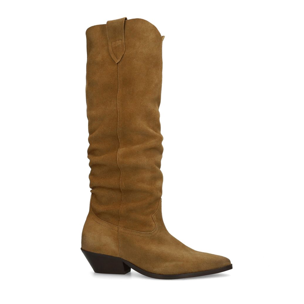 Santiags en daim - marron