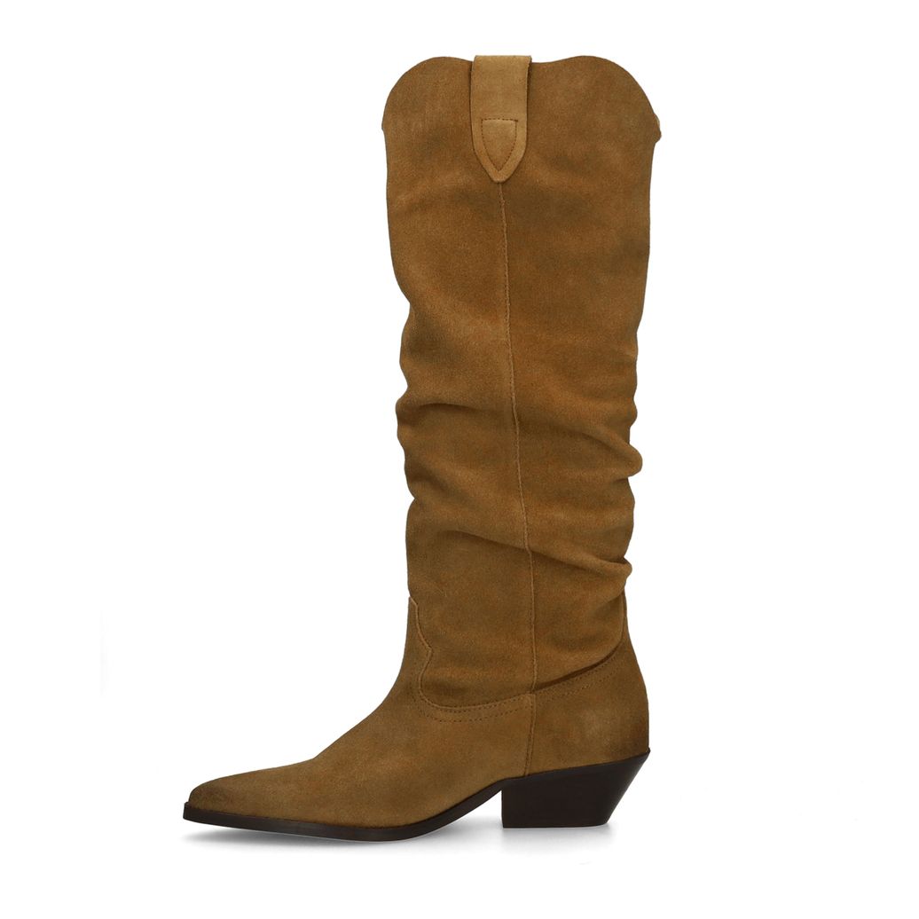 Santiags en daim - marron