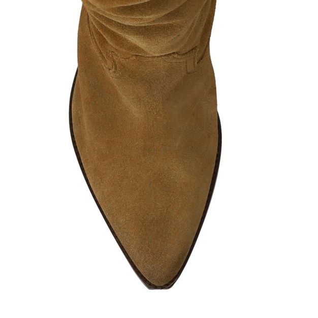 Santiags en daim - marron