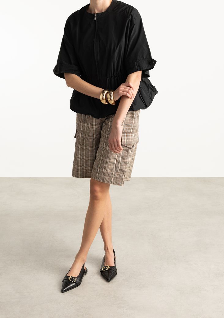 Slingbacks à boucle en cuir - noir