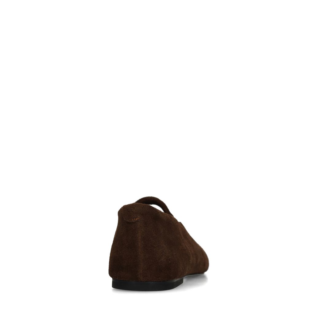 Ballerines en daim - marron foncé
