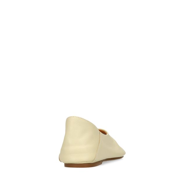 Ballerines en cuir - jaune