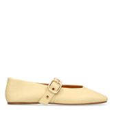 Ballerines en cuir - jaune