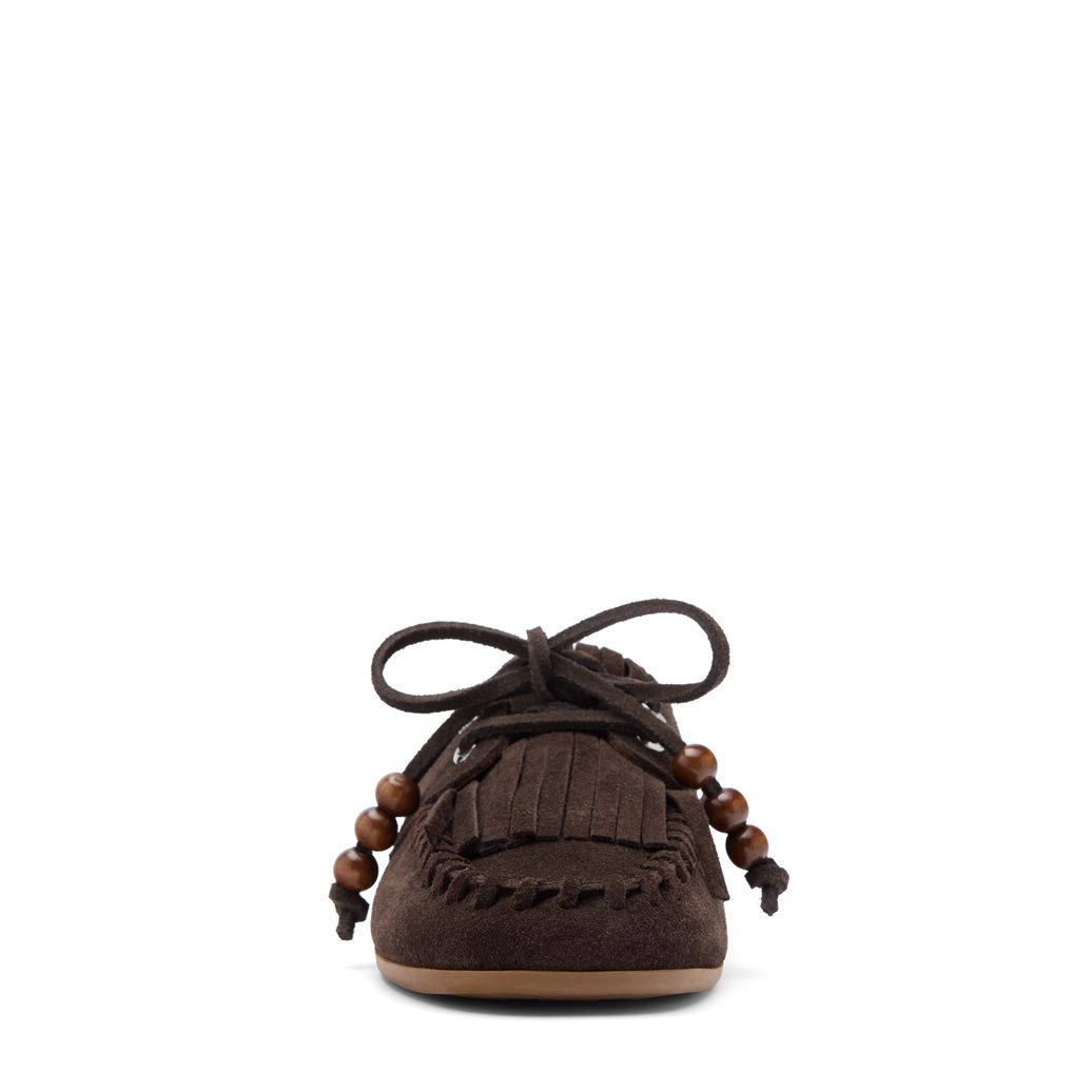 Braune Bootsschuhe aus Veloursleder