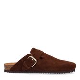 Sabots en daim avec boucle - marron