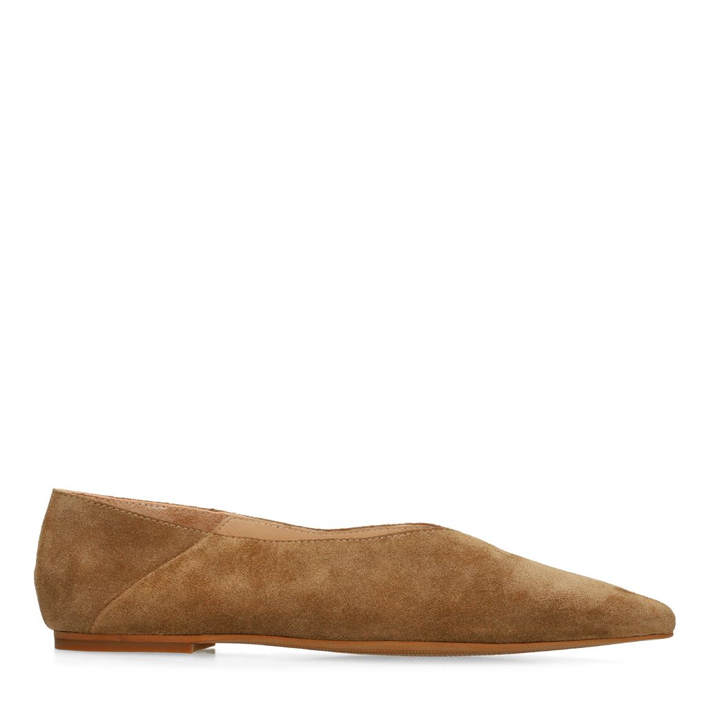 Ballerines en daim - beige
