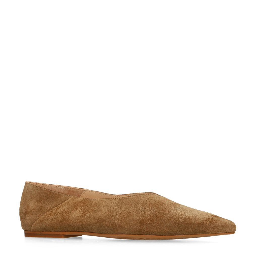 Ballerines en daim - beige
