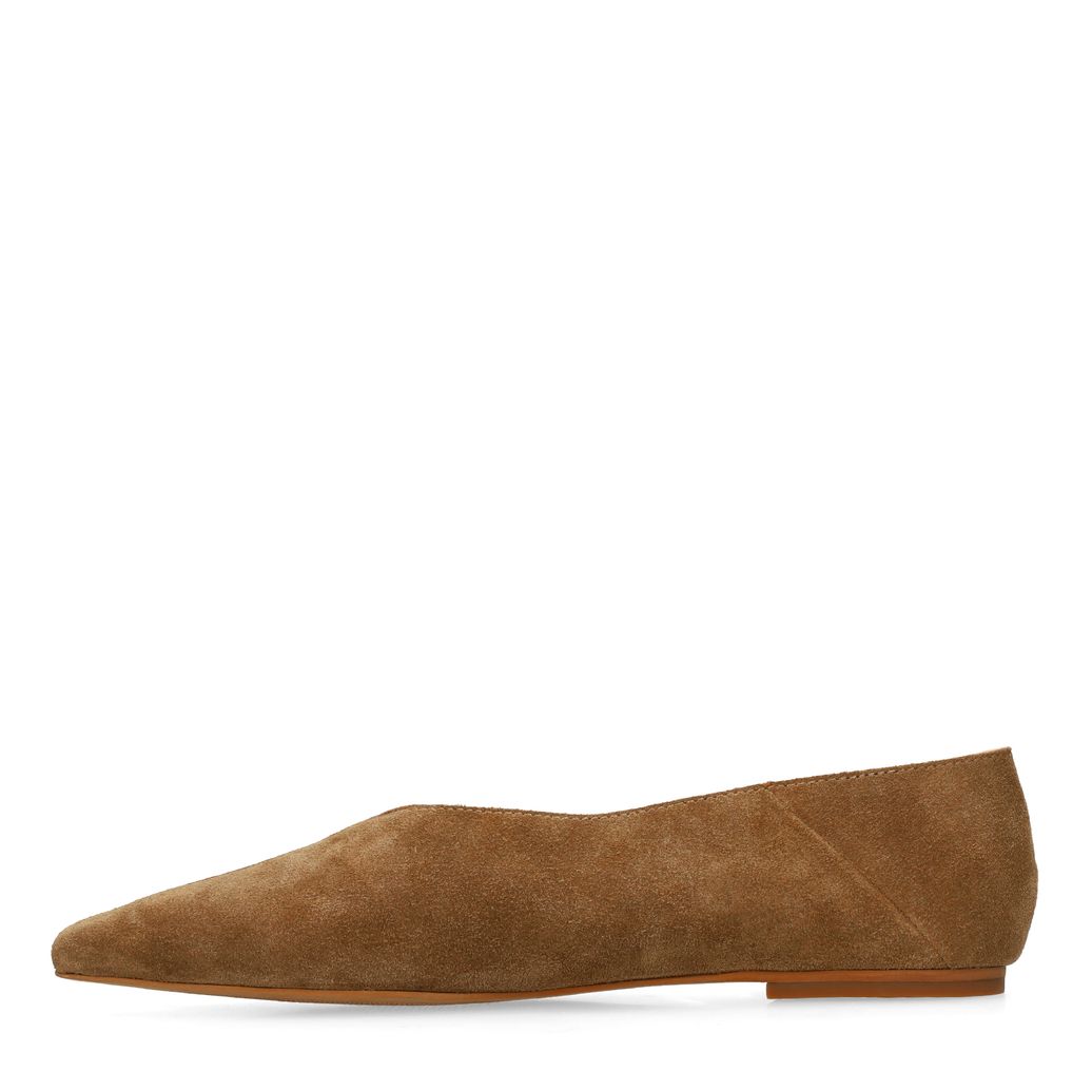 Ballerines en daim - beige