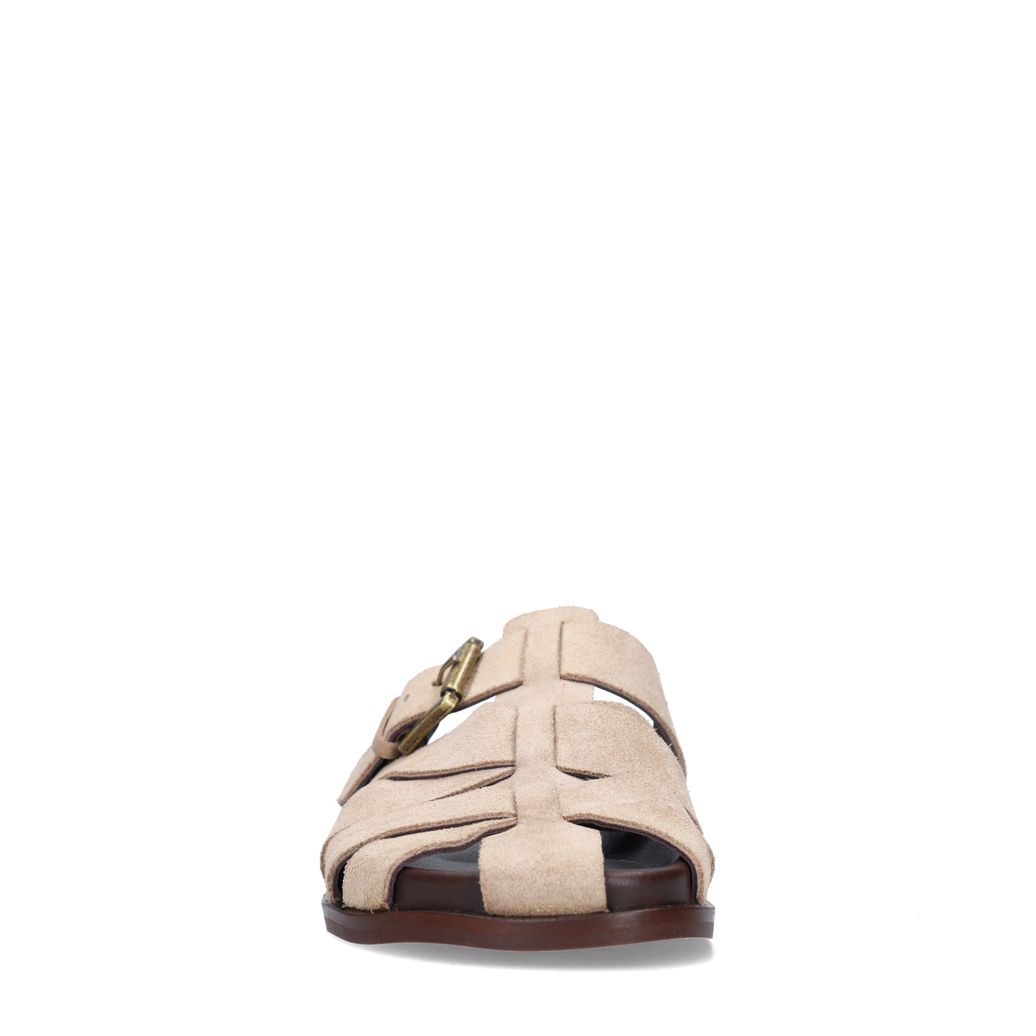 Beige suède slippers