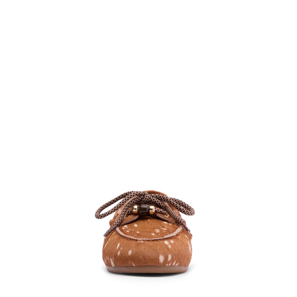 Chaussures bateau avec imprimé Bambi - marron