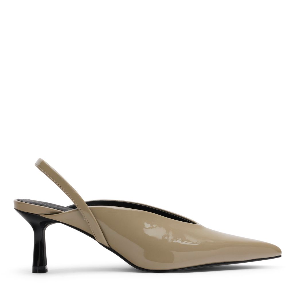 Grüne Slingbackpumps