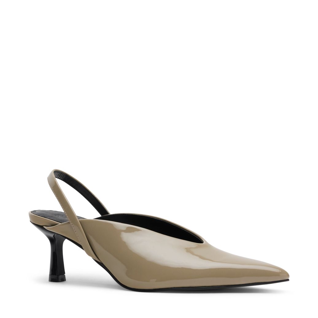 Grüne Slingbackpumps