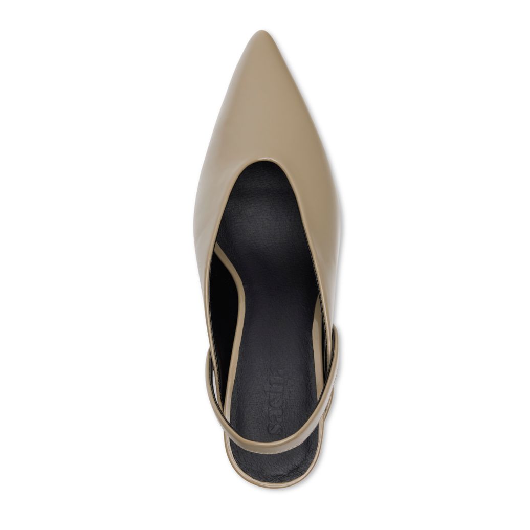 Groene slingbacks