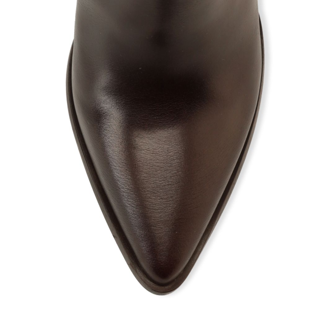 Braune Lederstiefeletten
