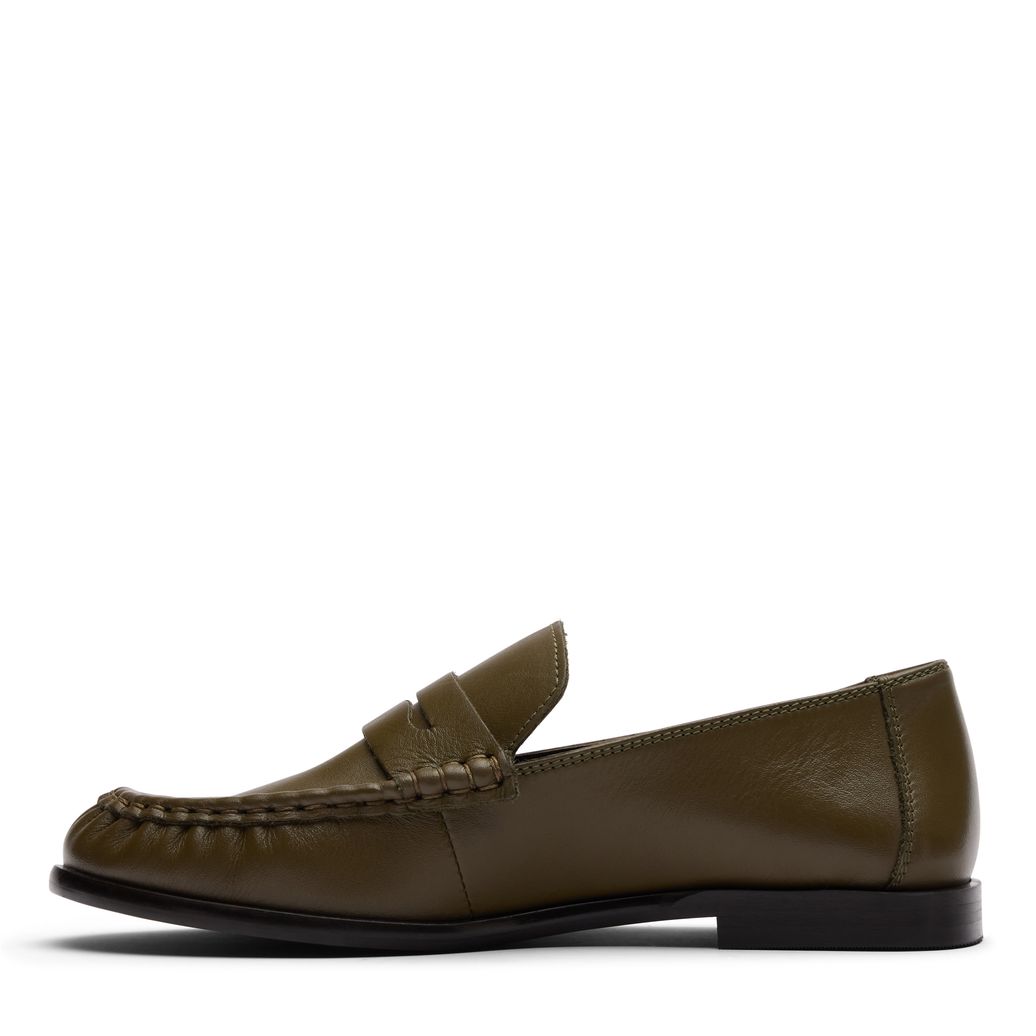 Mocassins en cuir - vert