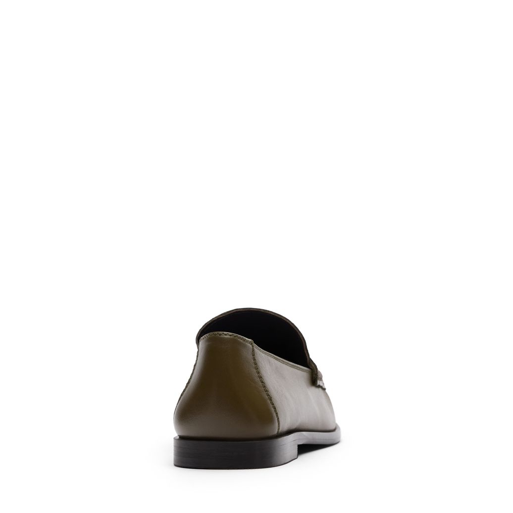 Mocassins en cuir - vert
