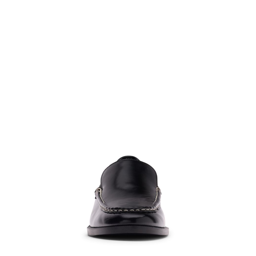 Mocassins en cuir verni - noir