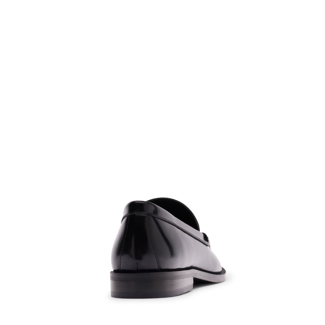 Mocassins en cuir verni - noir