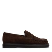 Mocassins en daim marron