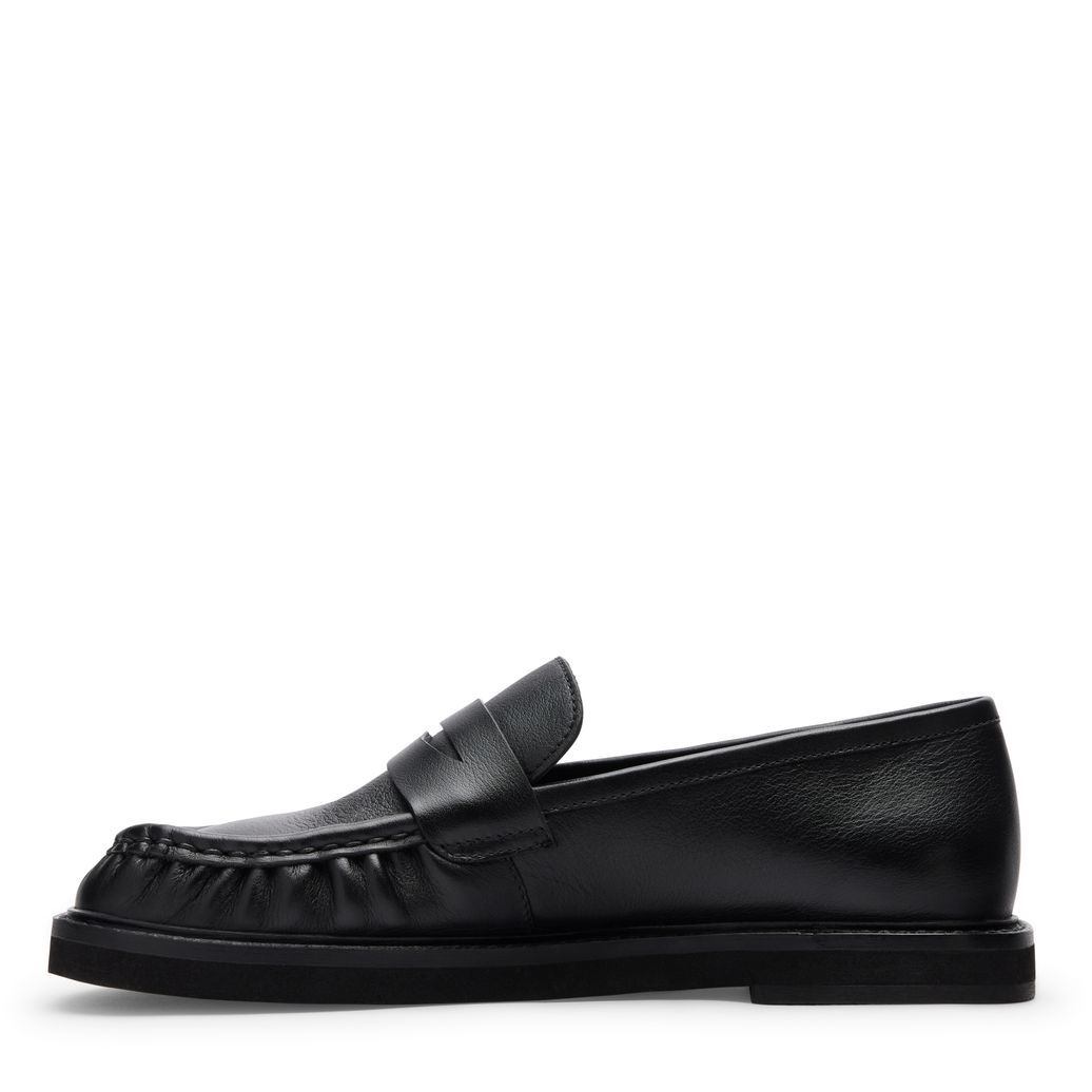 Mocassins en cuir noir