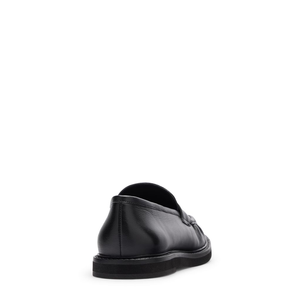 Mocassins en cuir noir