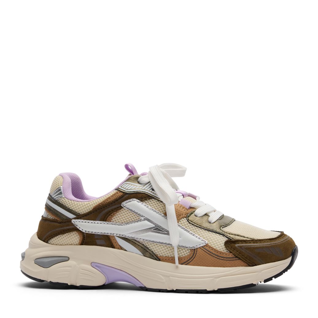 Groene sneakers met multicolor details