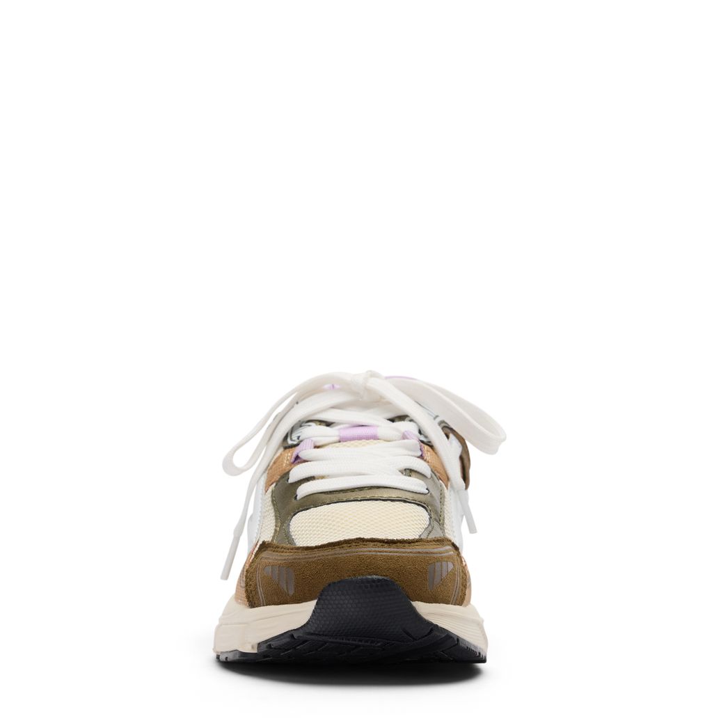 Groene sneakers met multicolor details