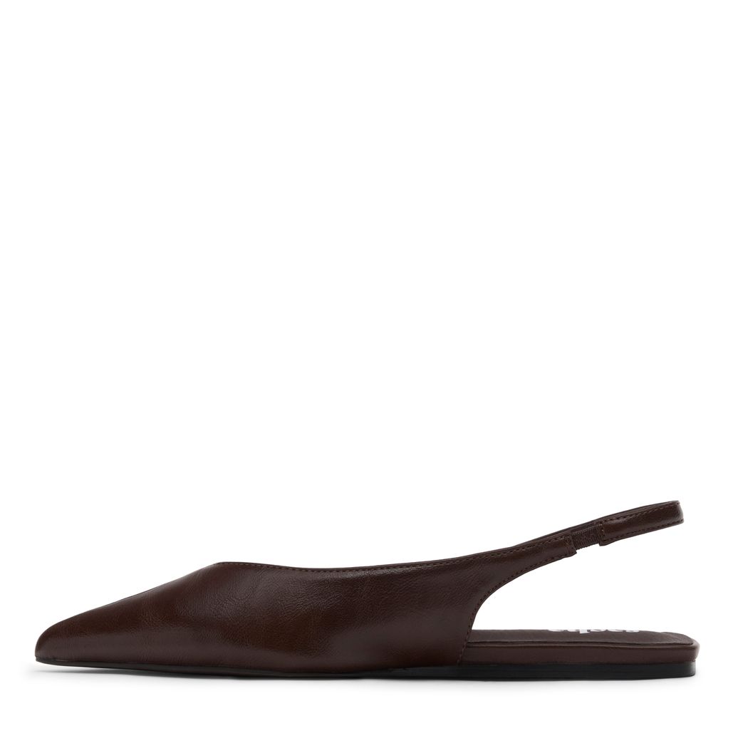 Slingbacks plates - marron foncé