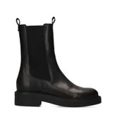 Zwarte leren chelsea boots