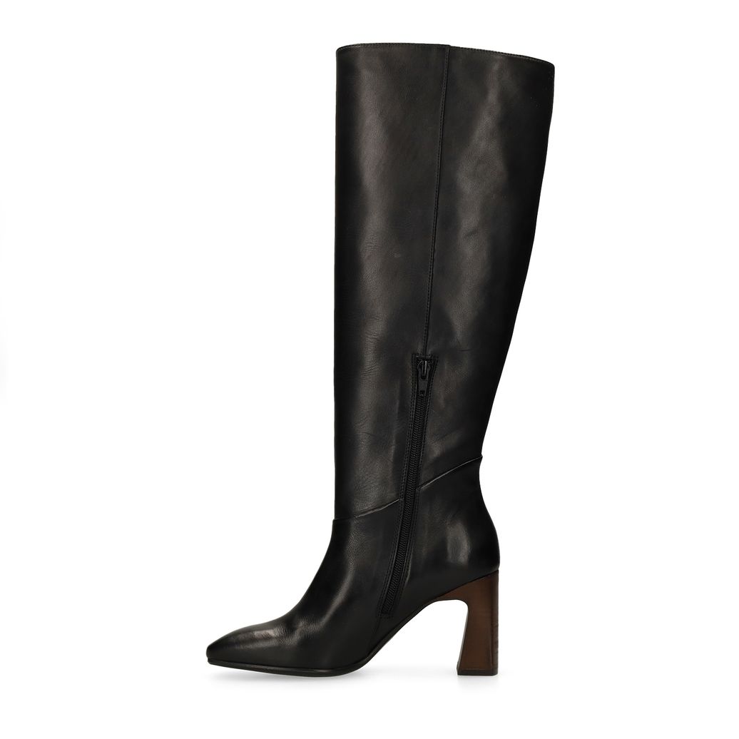 Schwarze Lederstiefel