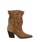 Bottines en daim beige