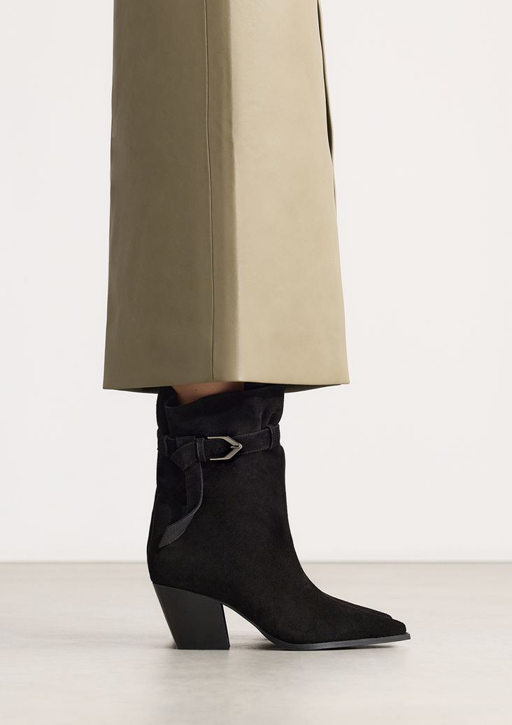 Bottines en daim - noir