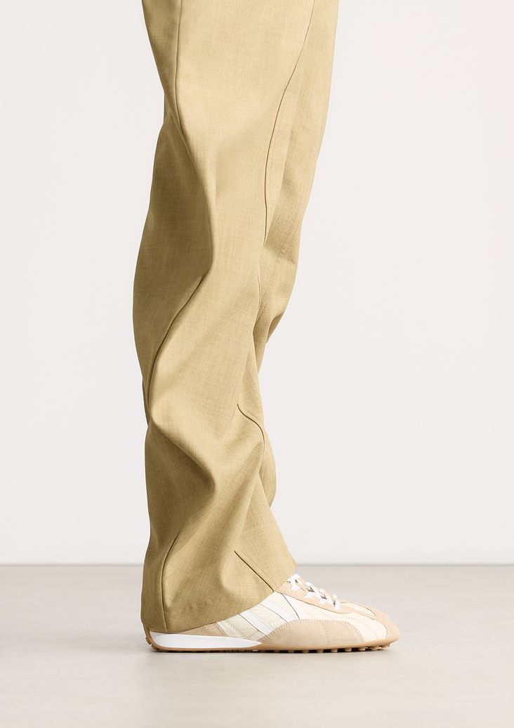 Baskets en daim - beige