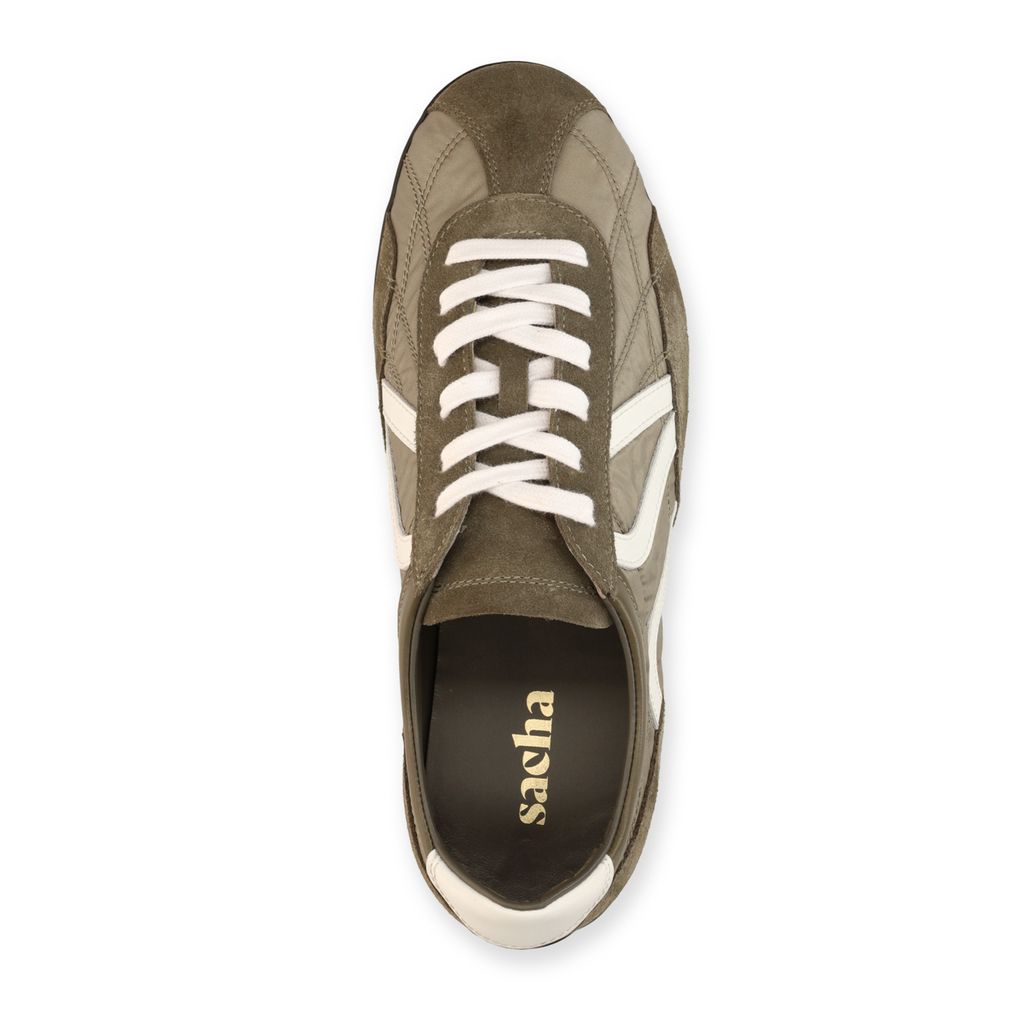 Baskets en daim - vert