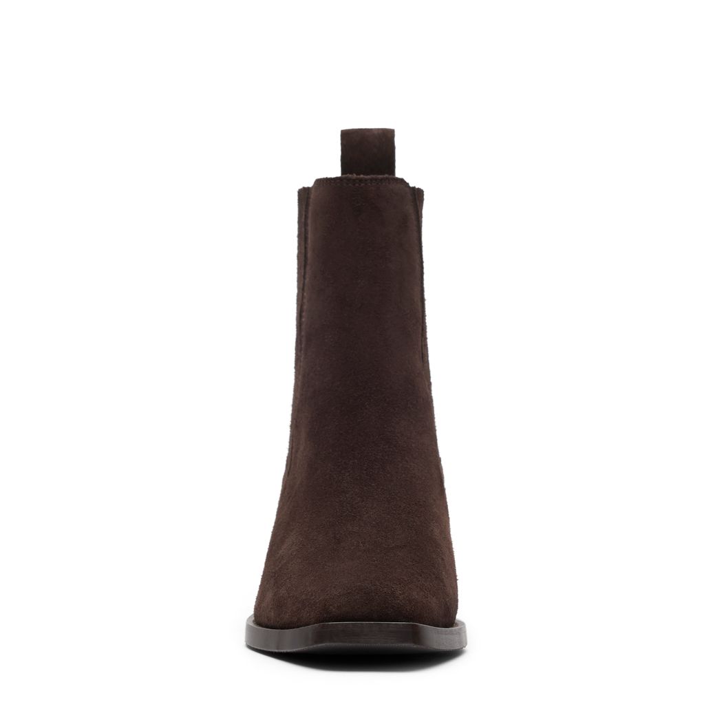 Santiags en daim - marron foncé