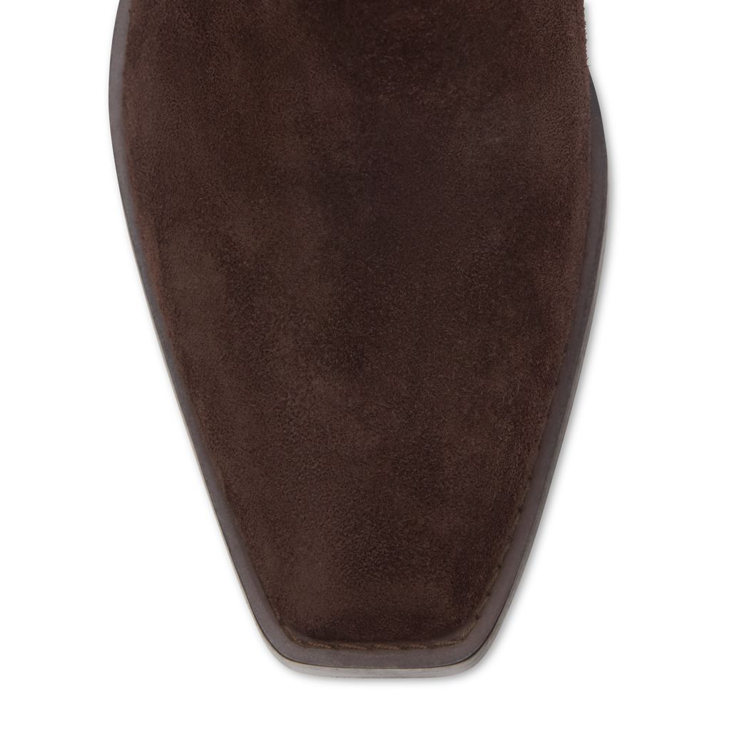 Santiags en daim - marron foncé