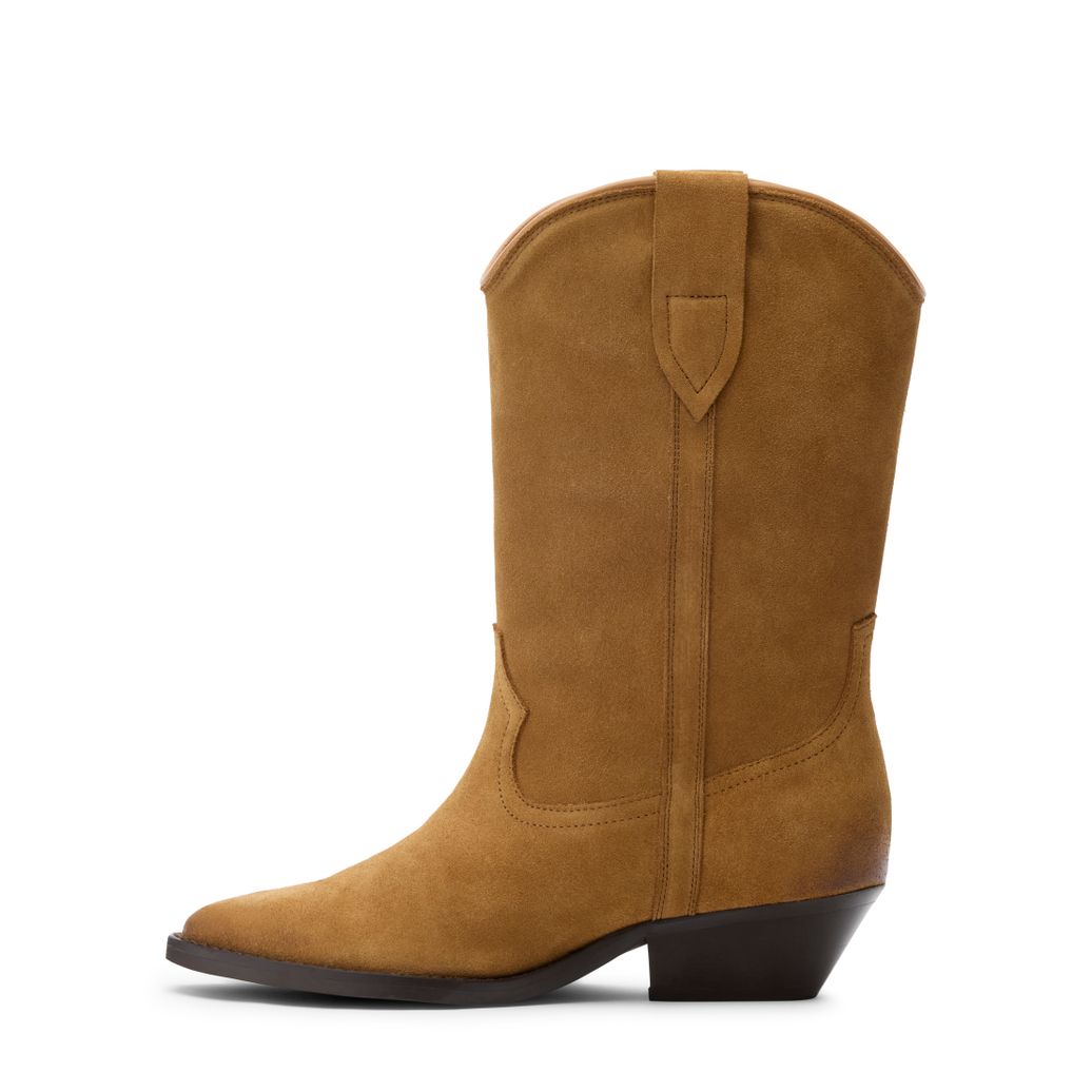 Cognacfarbene Cowboystiefeletten