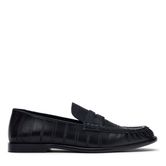 Zwarte leren loafers