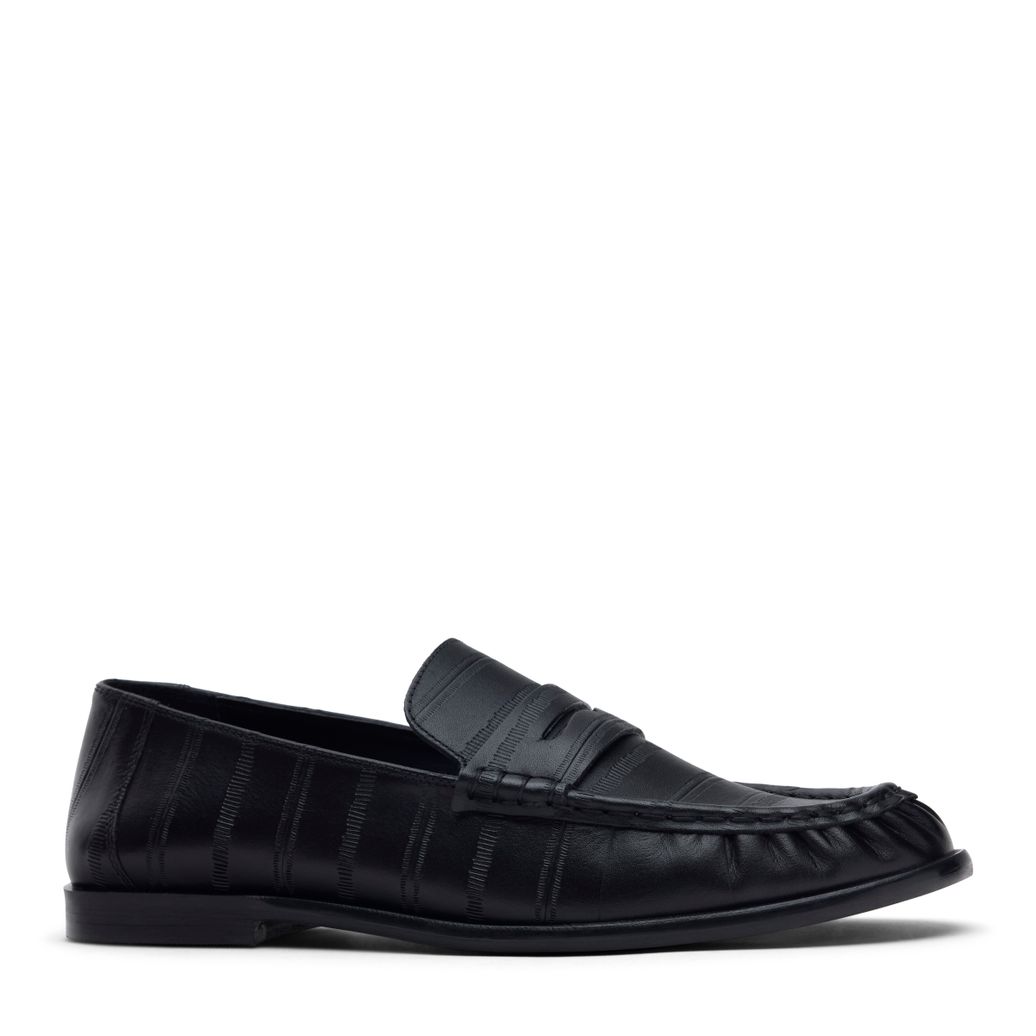 Mocassins en cuir - noir