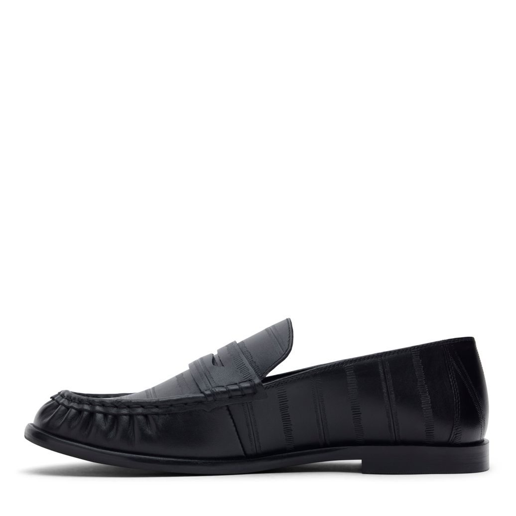 Mocassins en cuir - noir