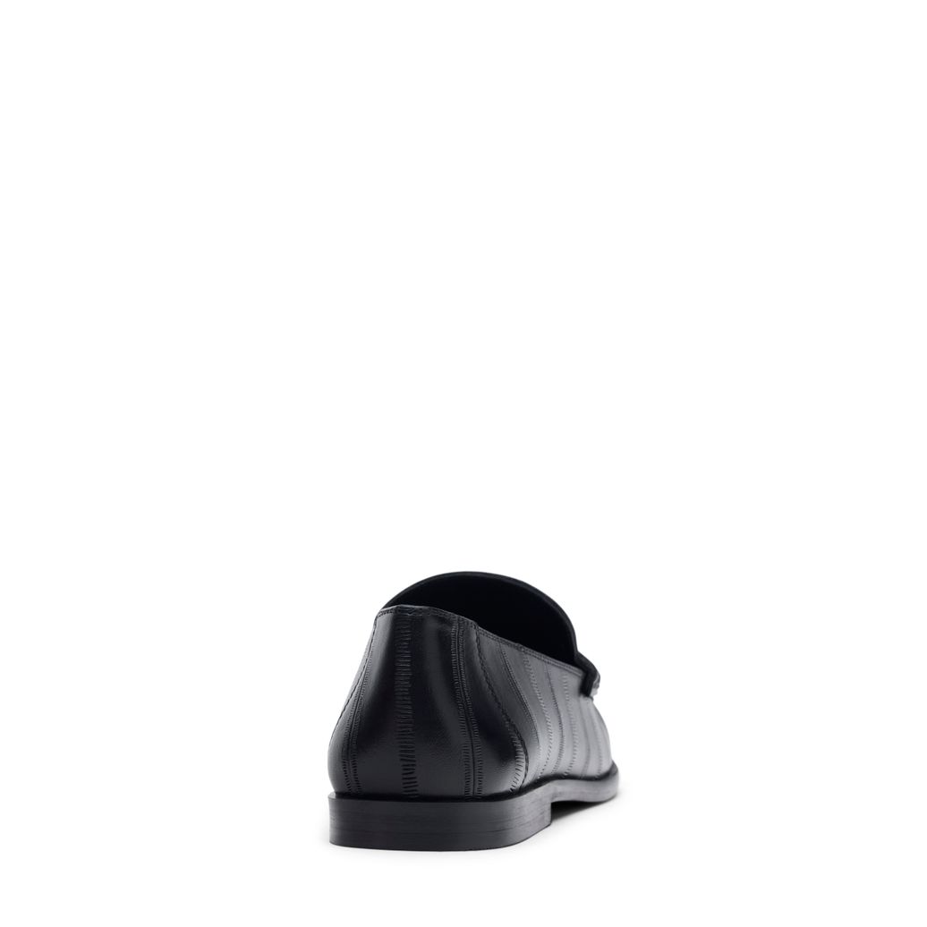 Zwarte leren loafers