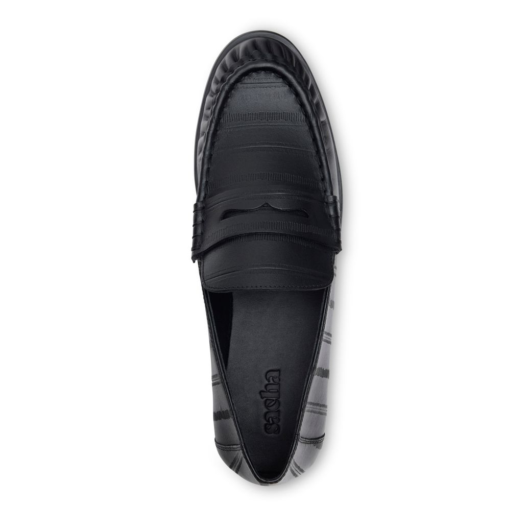 Mocassins en cuir - noir
