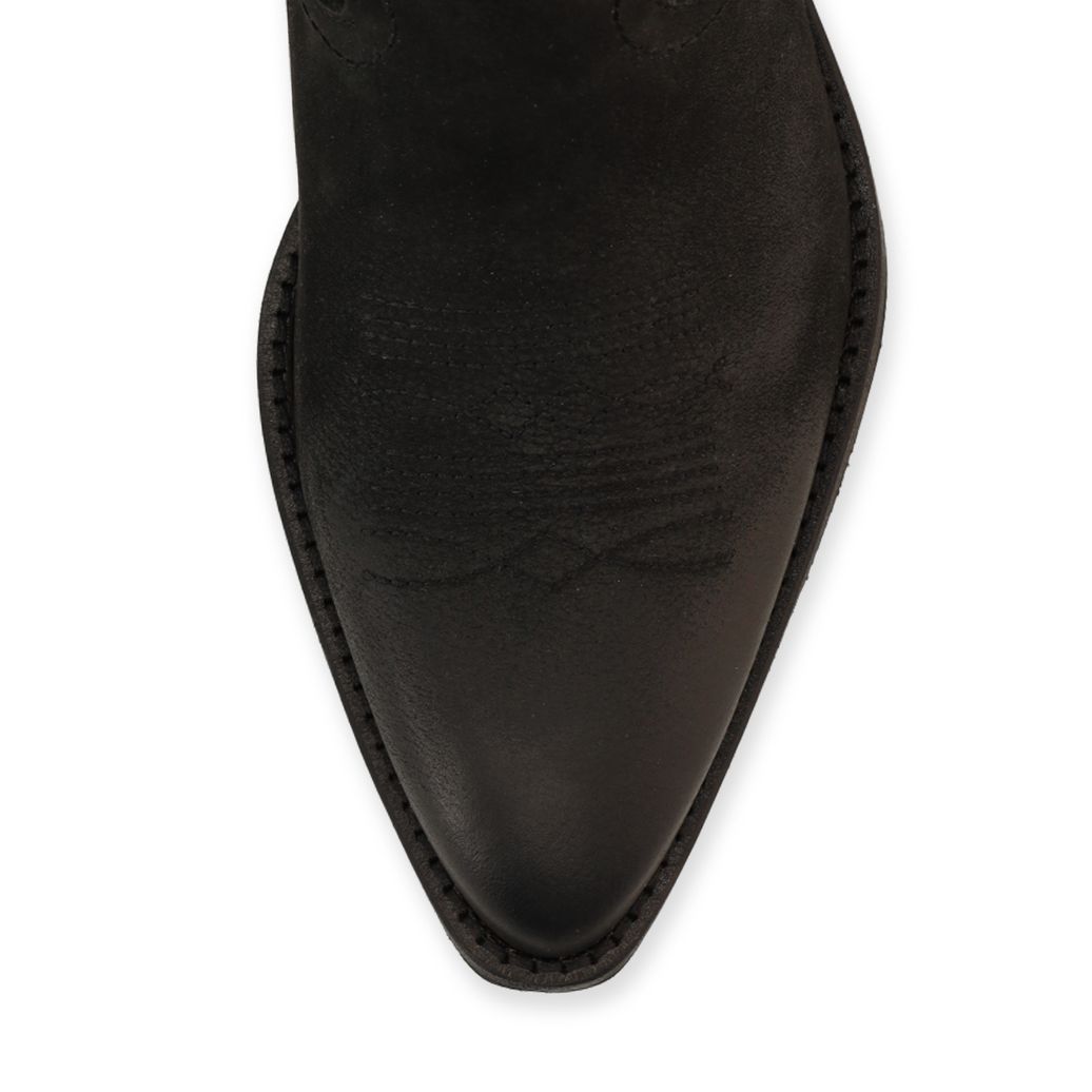 Zwarte nubuck cowboylaarzen